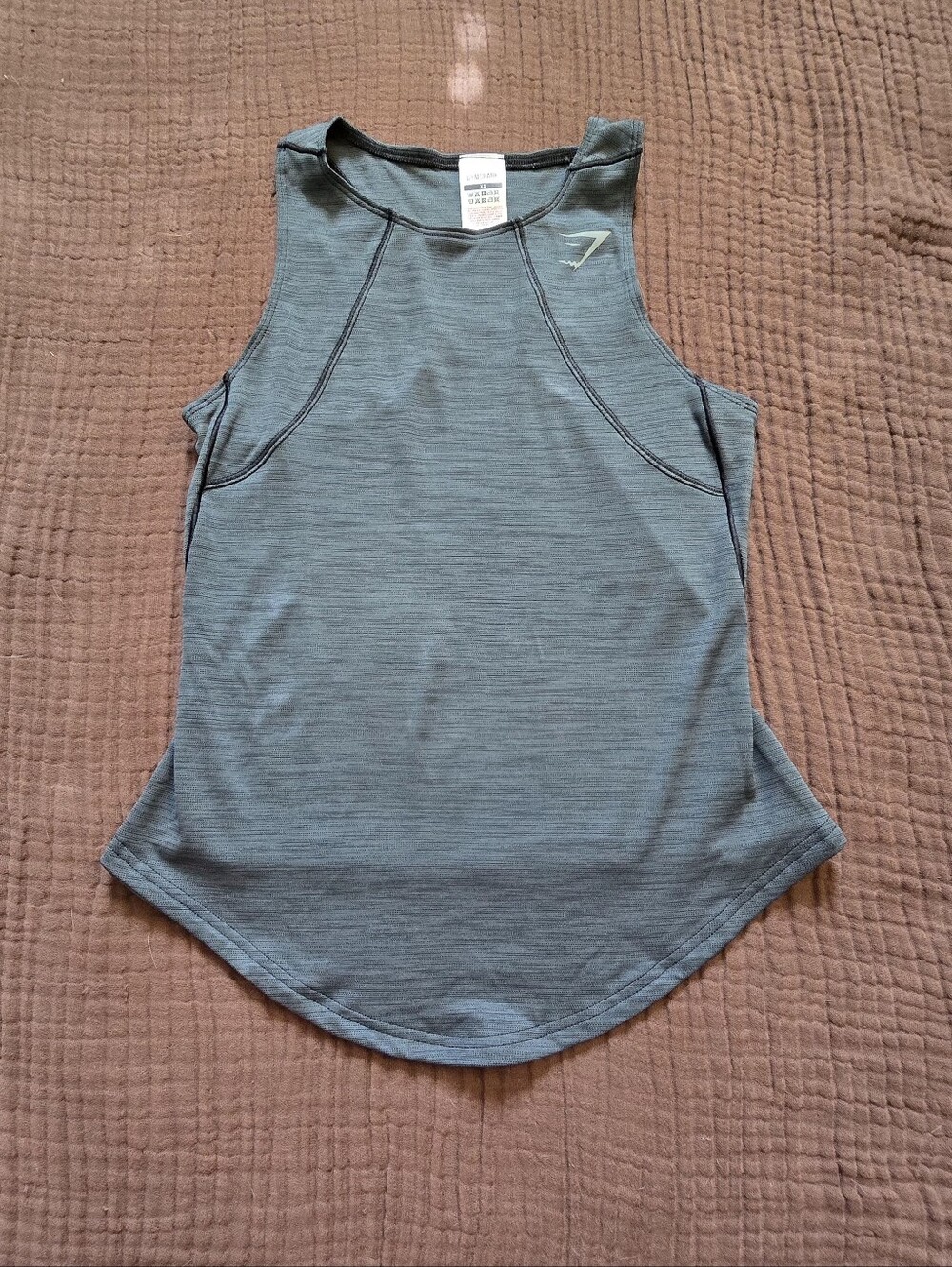 Gray Gymshark racerback tank top in XS